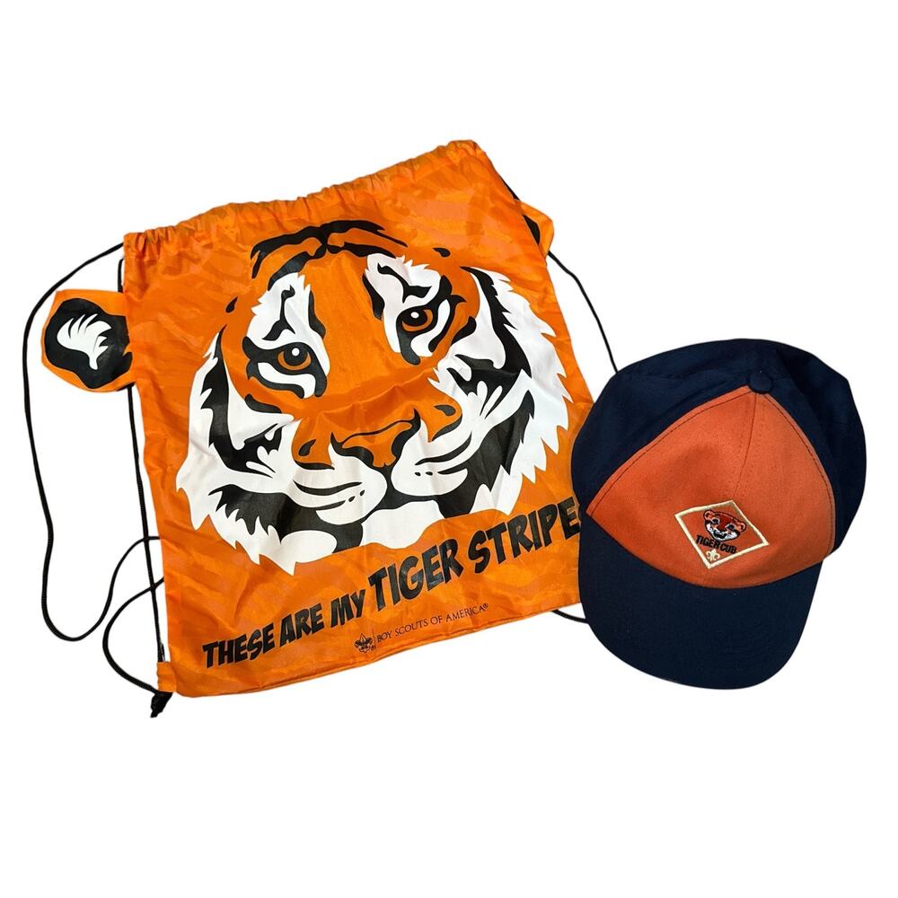 Cub Scouts Tiger Bundle 1st Grade First Grade Boy Scouts Hat Drawstring Backpack